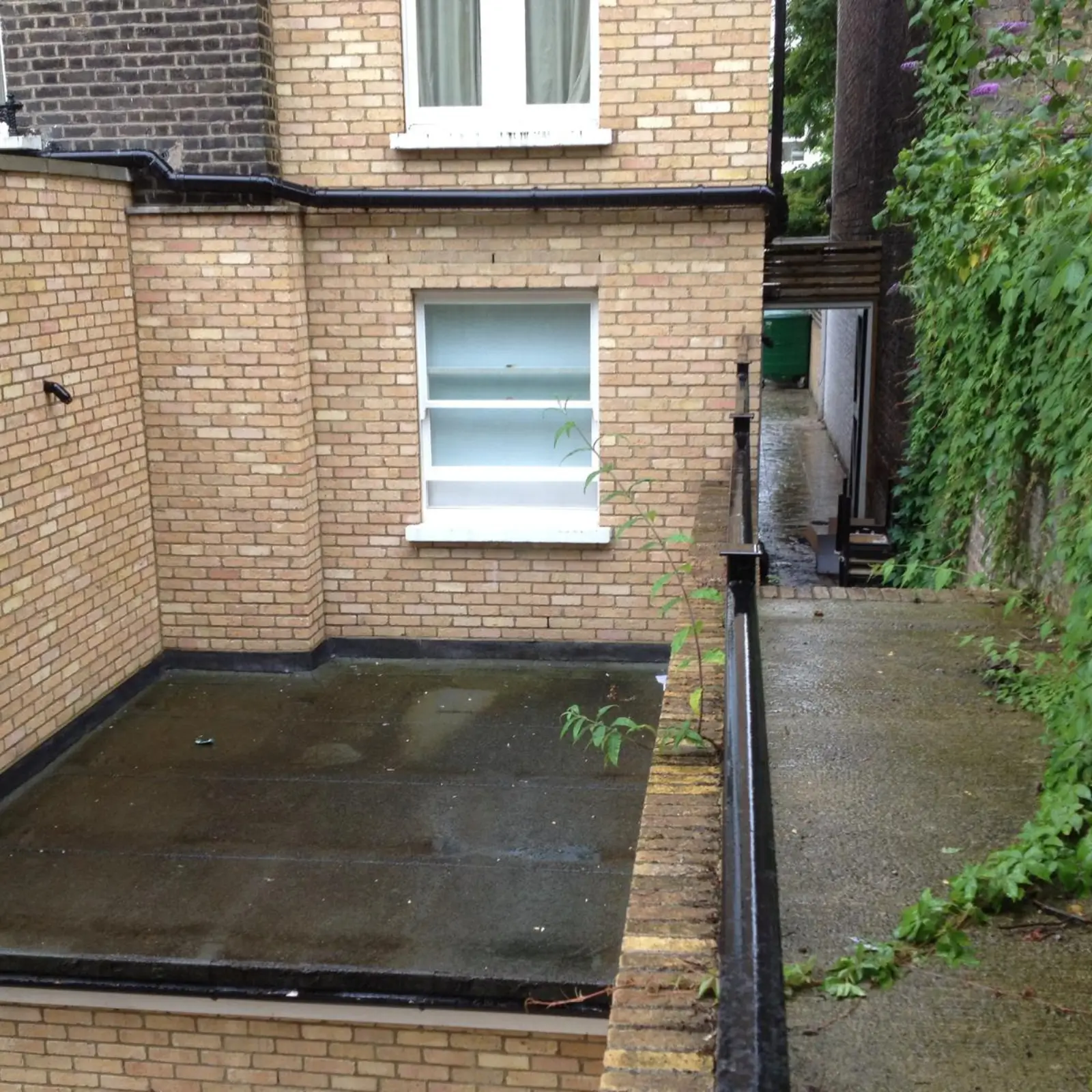Brick building with a patio in Elstree.
