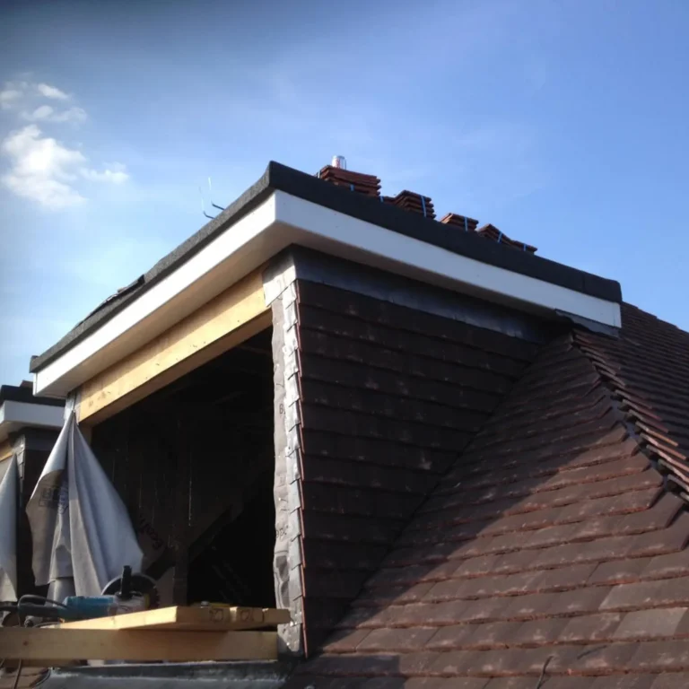 Roof under construction for a foundation project in Potters Crouch.