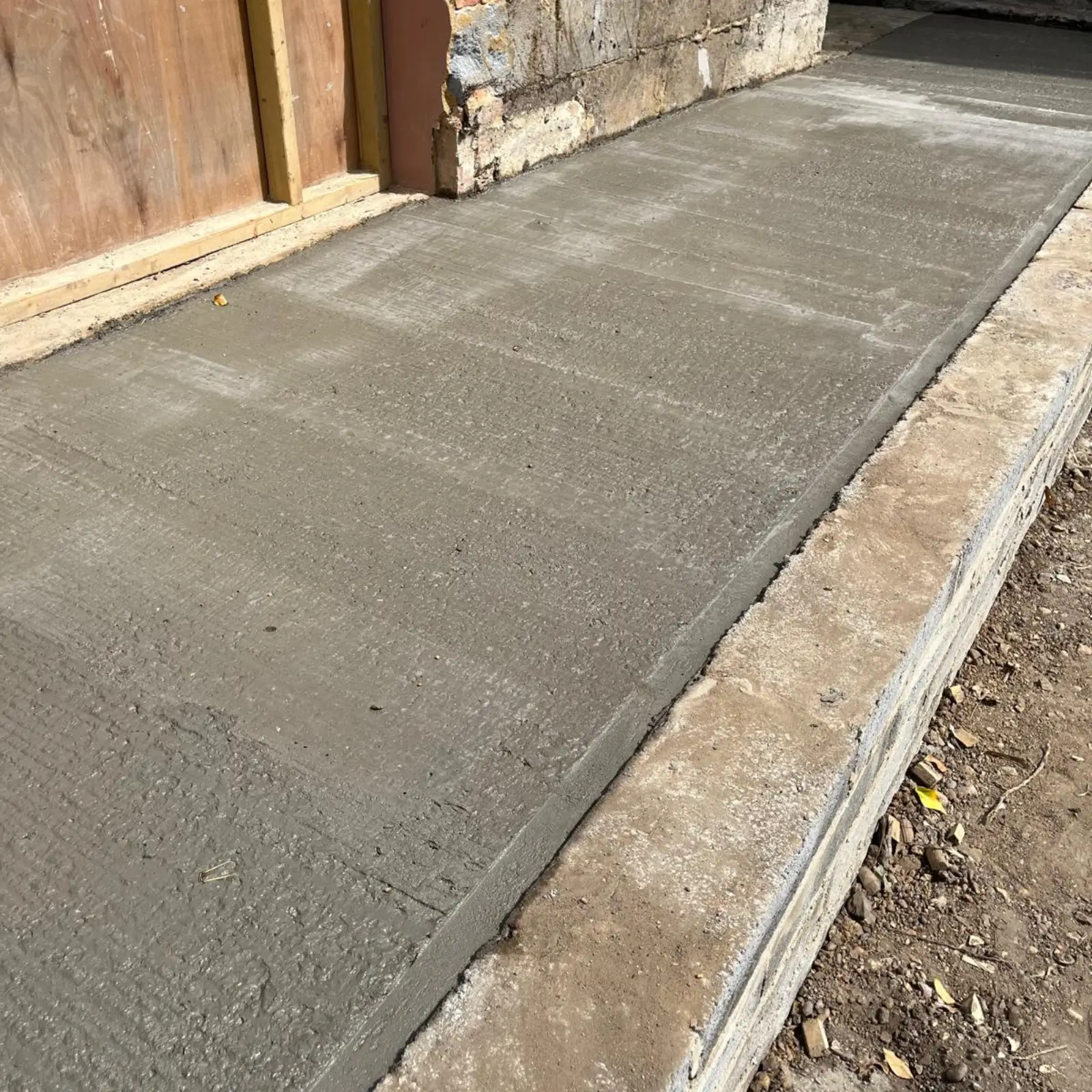 Newly poured concrete slab from the New South Wales project.