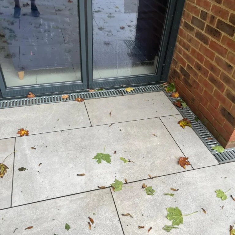 The completed paving and drainage from the Docklands project.