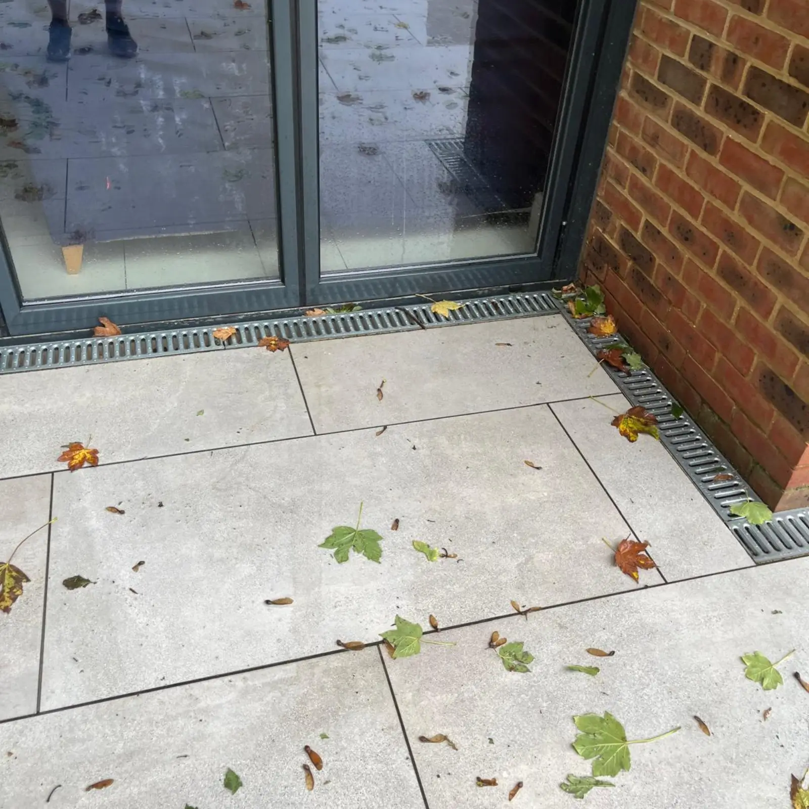 The completed paving and drainage from the Docklands project.