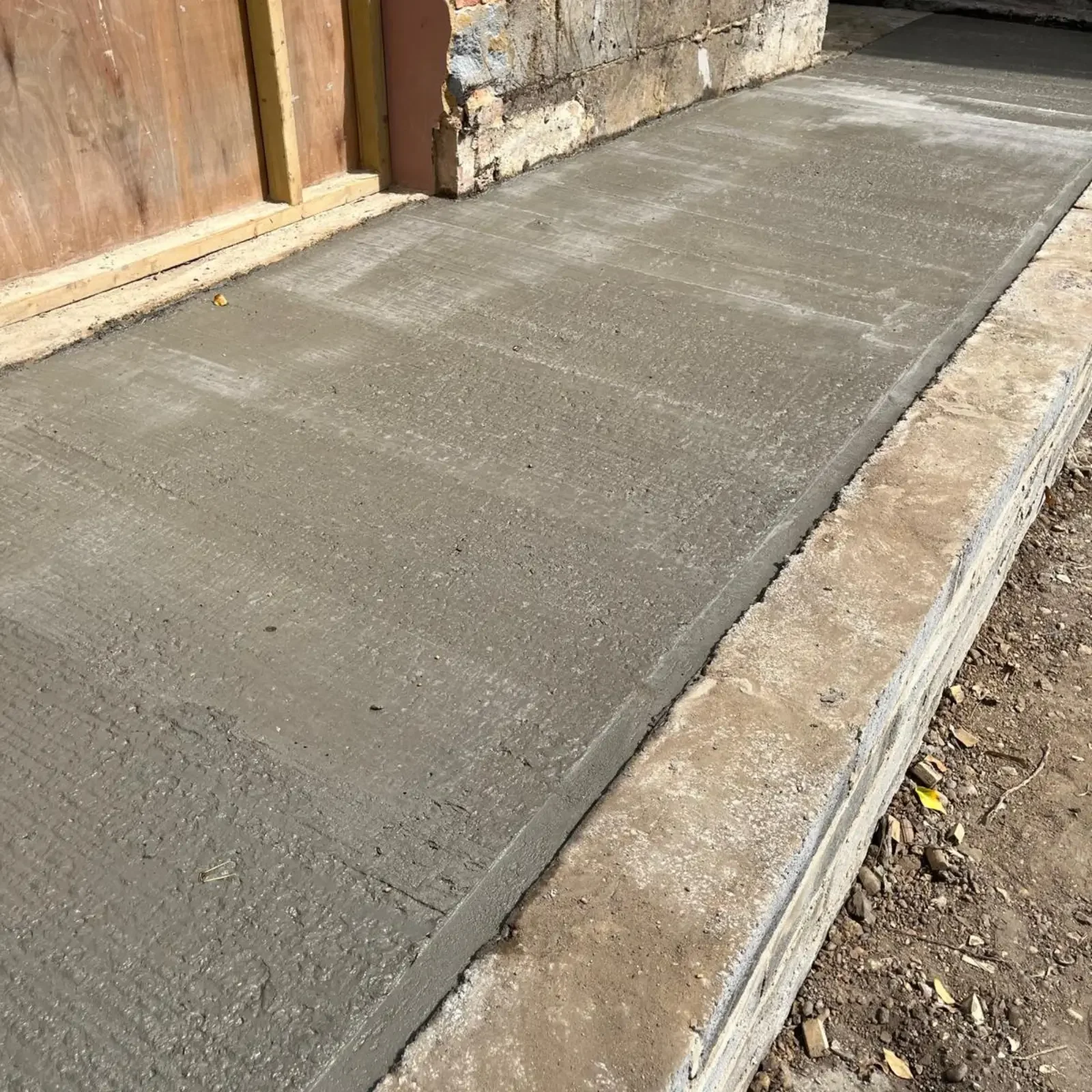 Newly poured concrete slab from the New South Wales project.